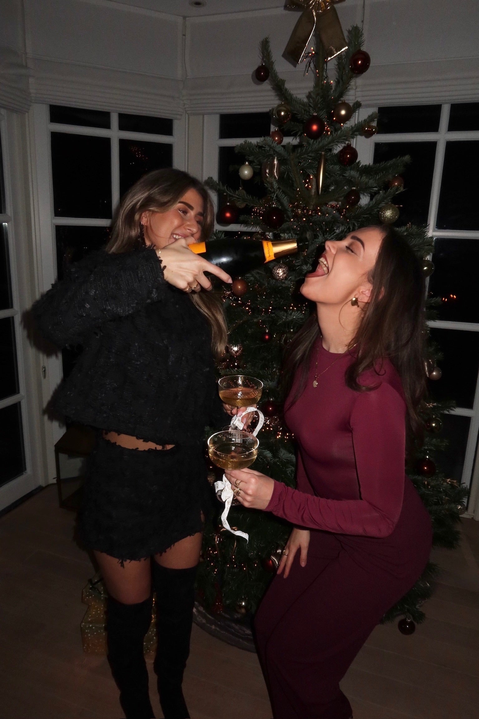 The bouclé detail co-ord black women