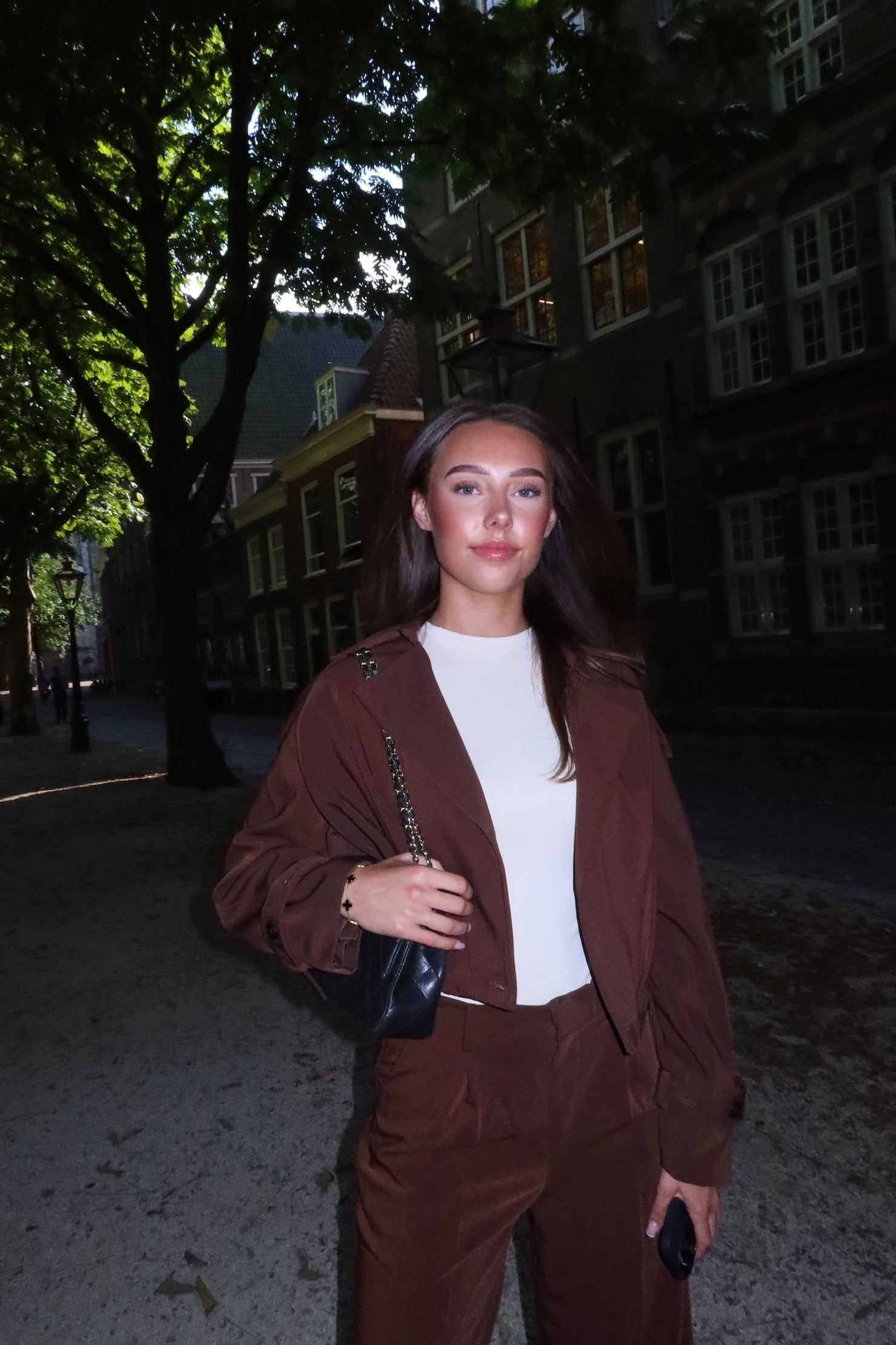 Classy co-ord choco brown women