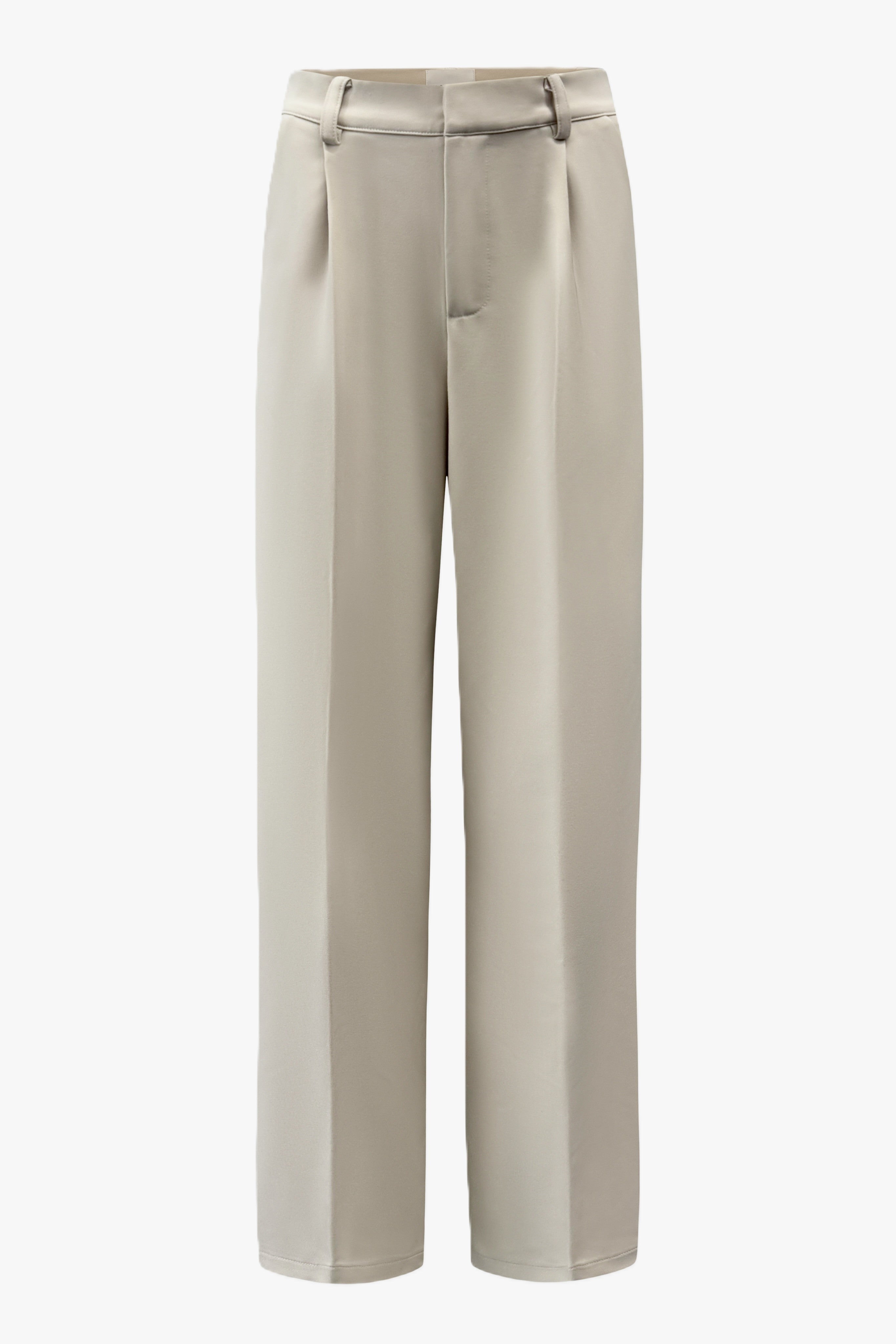Classic wide leg pants beige women