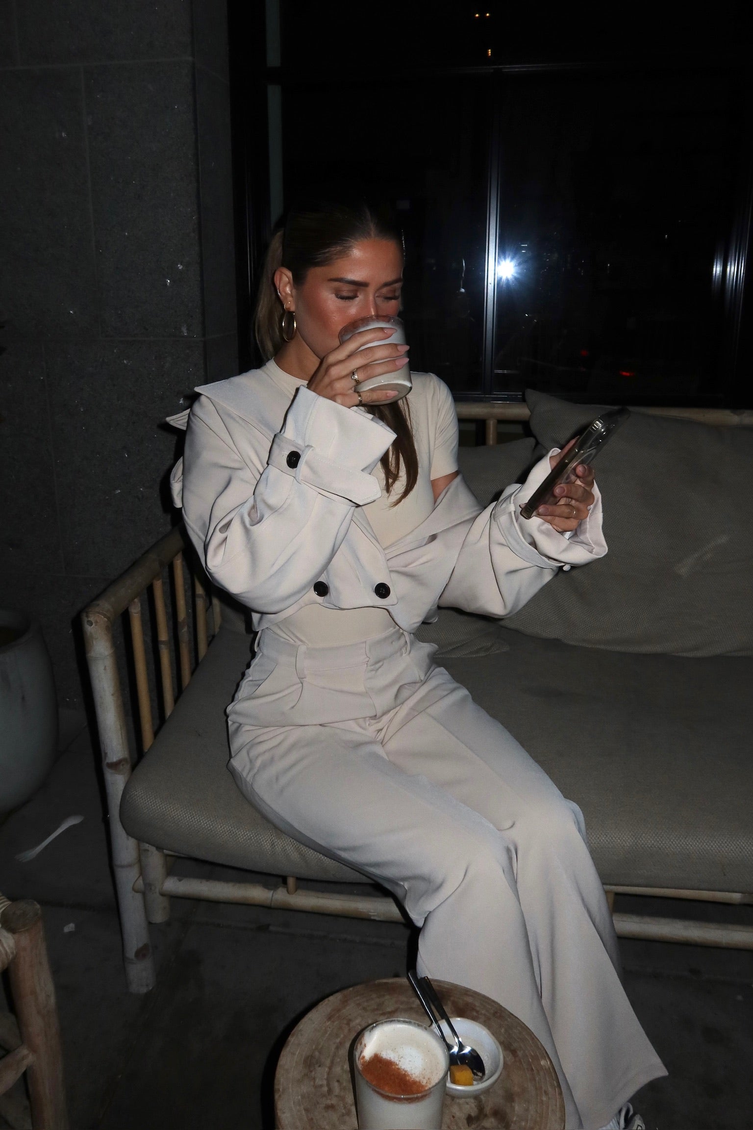 Classy co-ord beige women