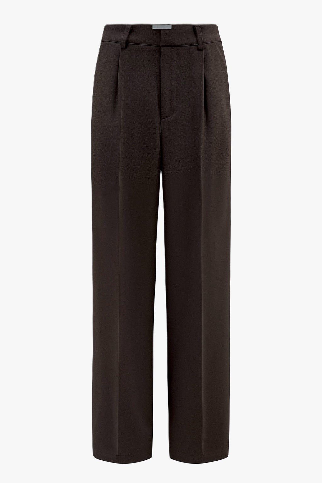 Classic wide leg pants choco brown women