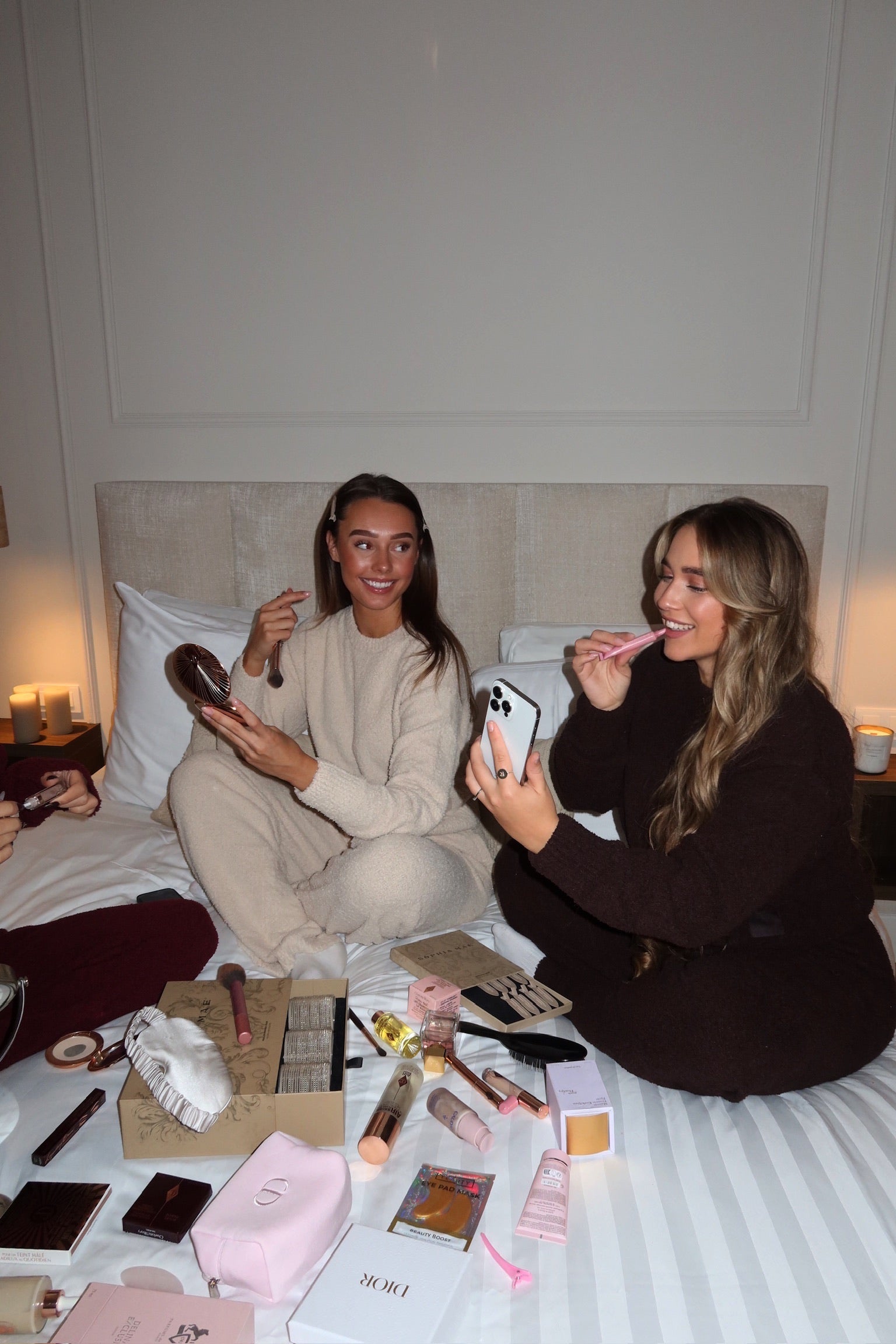 fluffy lounge coord choco brown women