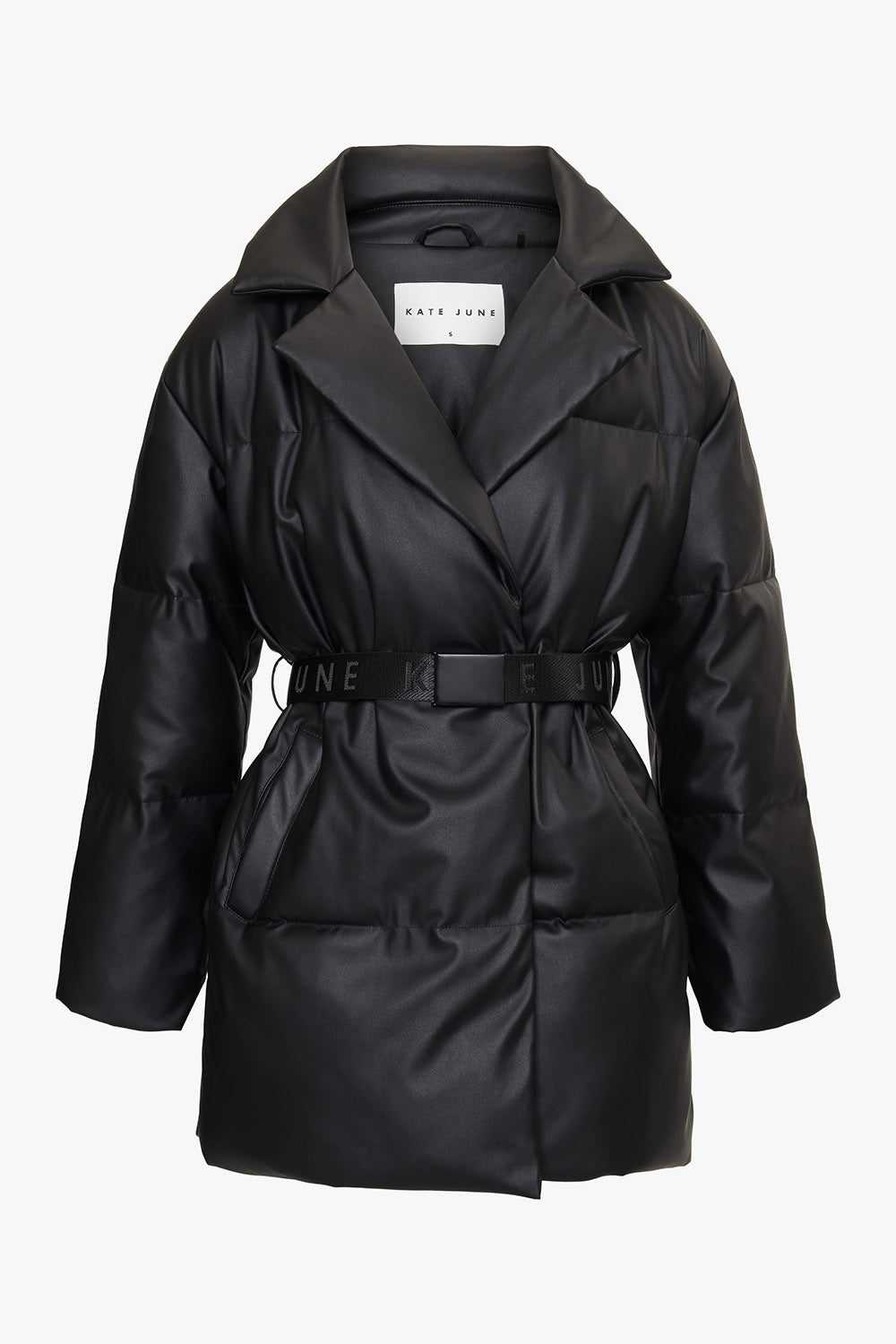 PU winter coat black Women