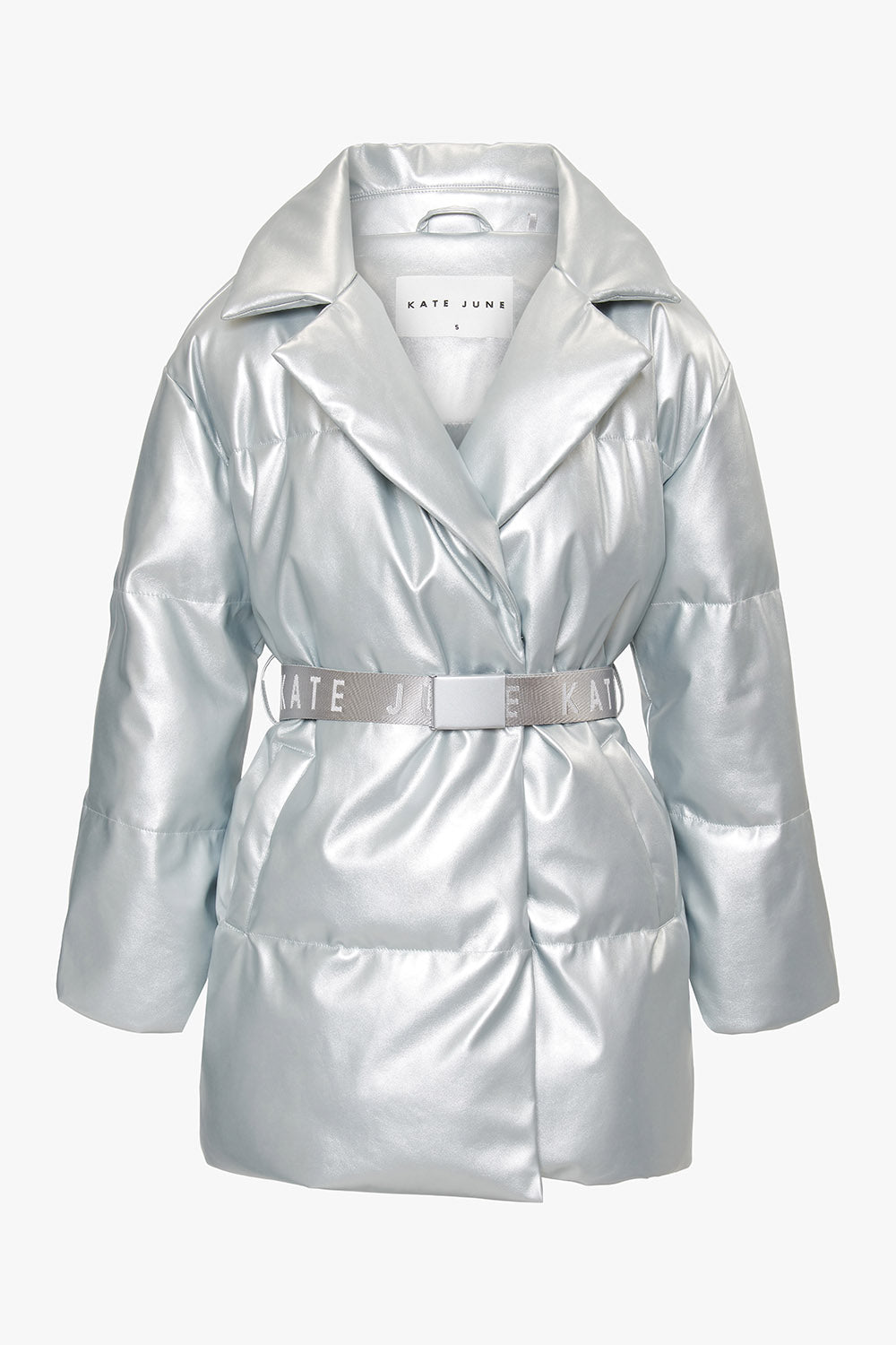 PU winter coat metallic women