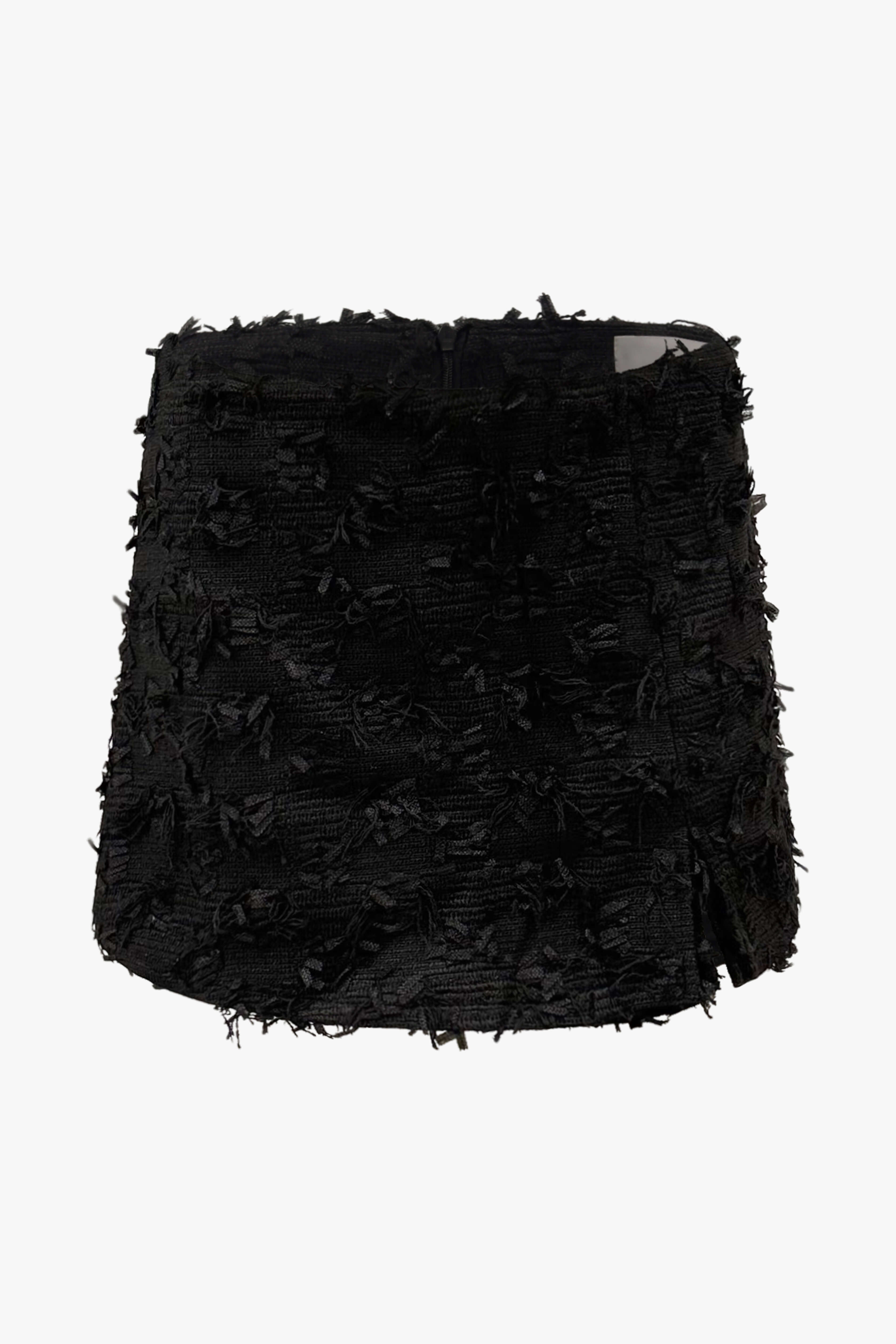 THE BOUCLÉ DETAIL SKORT BLACK women — KATE JUNE