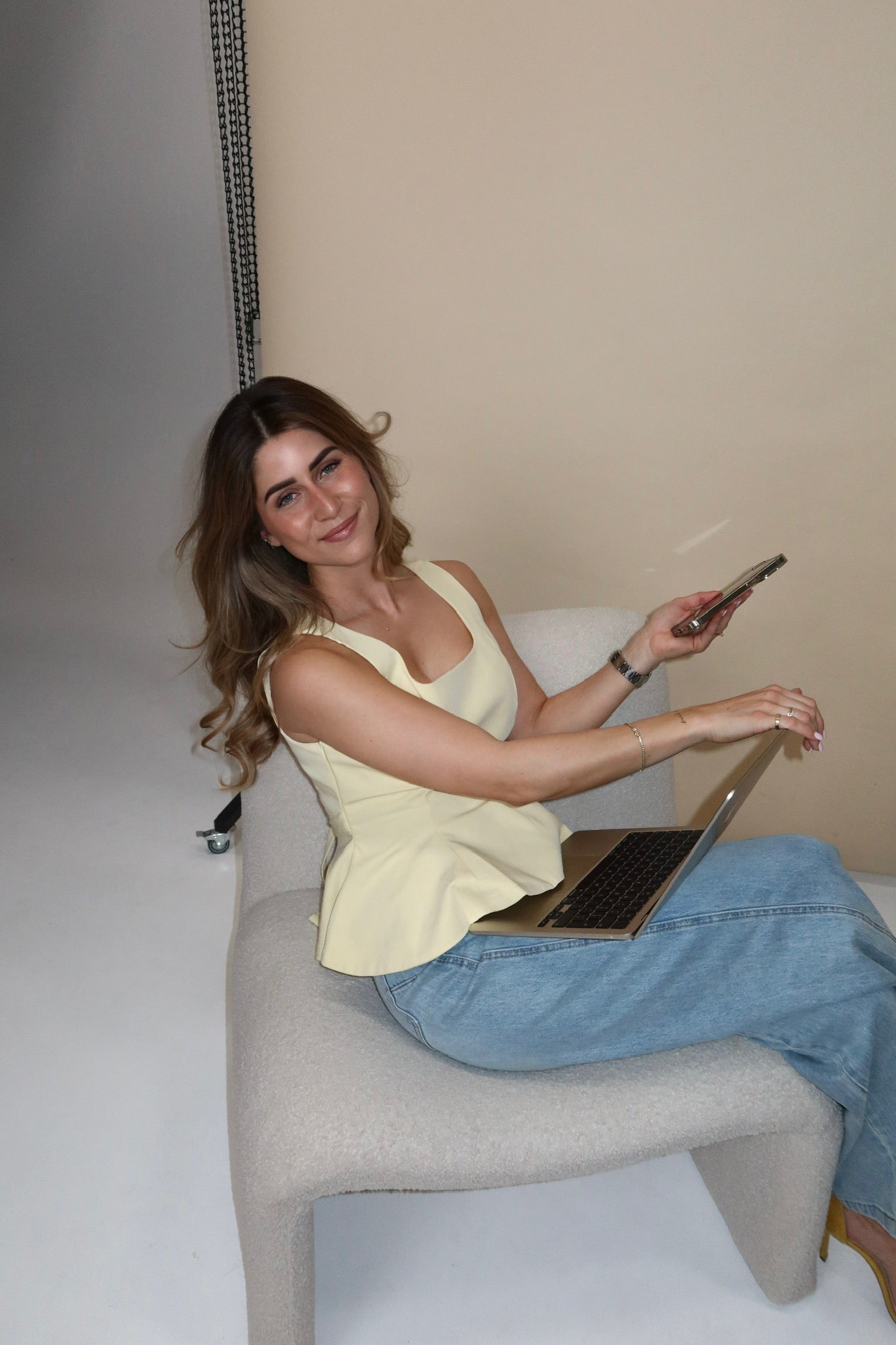 THE CLASSIC BOW TOP BUTTER YELLOW women — KATE JUNE