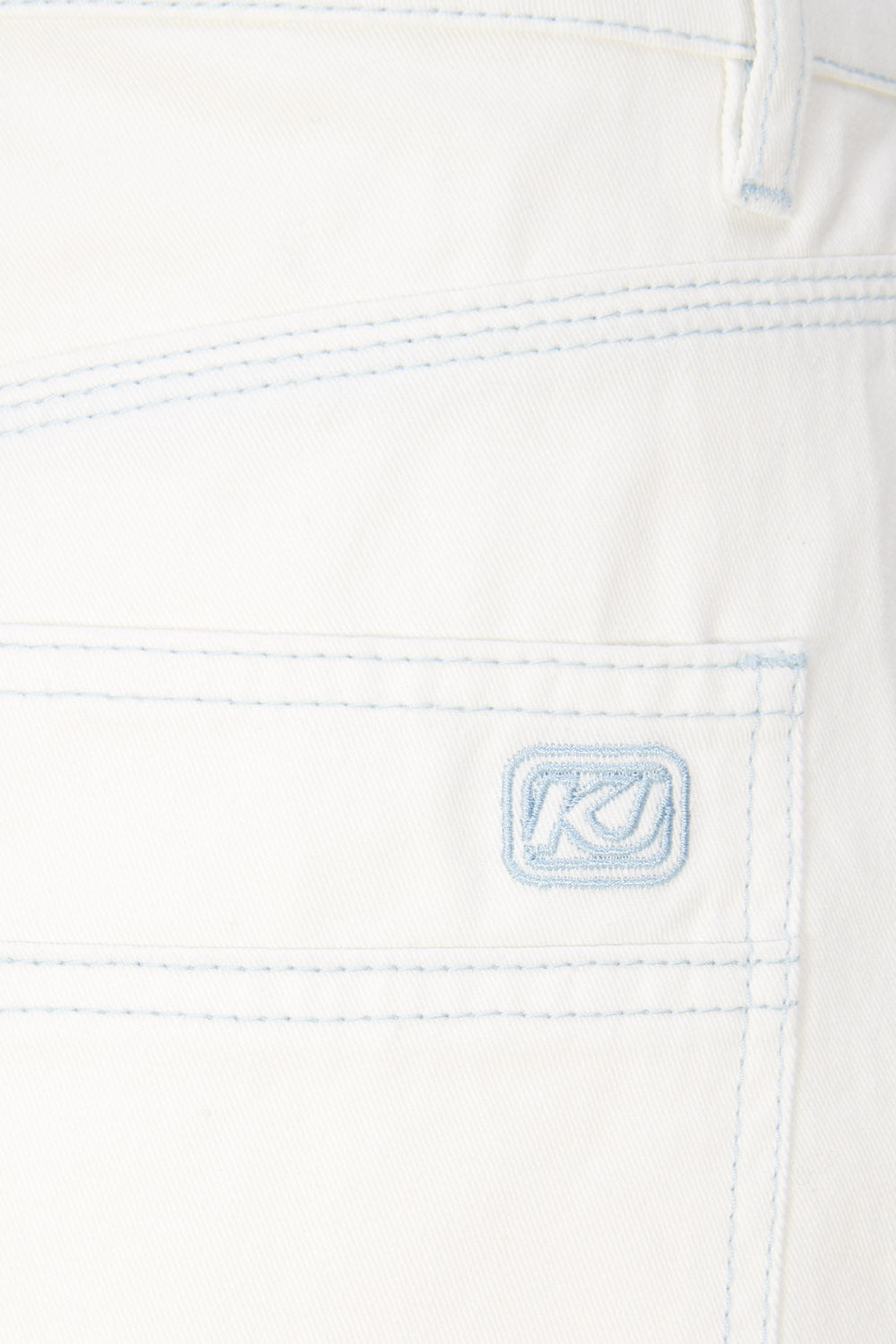 Contrast stitched cargo off-white women