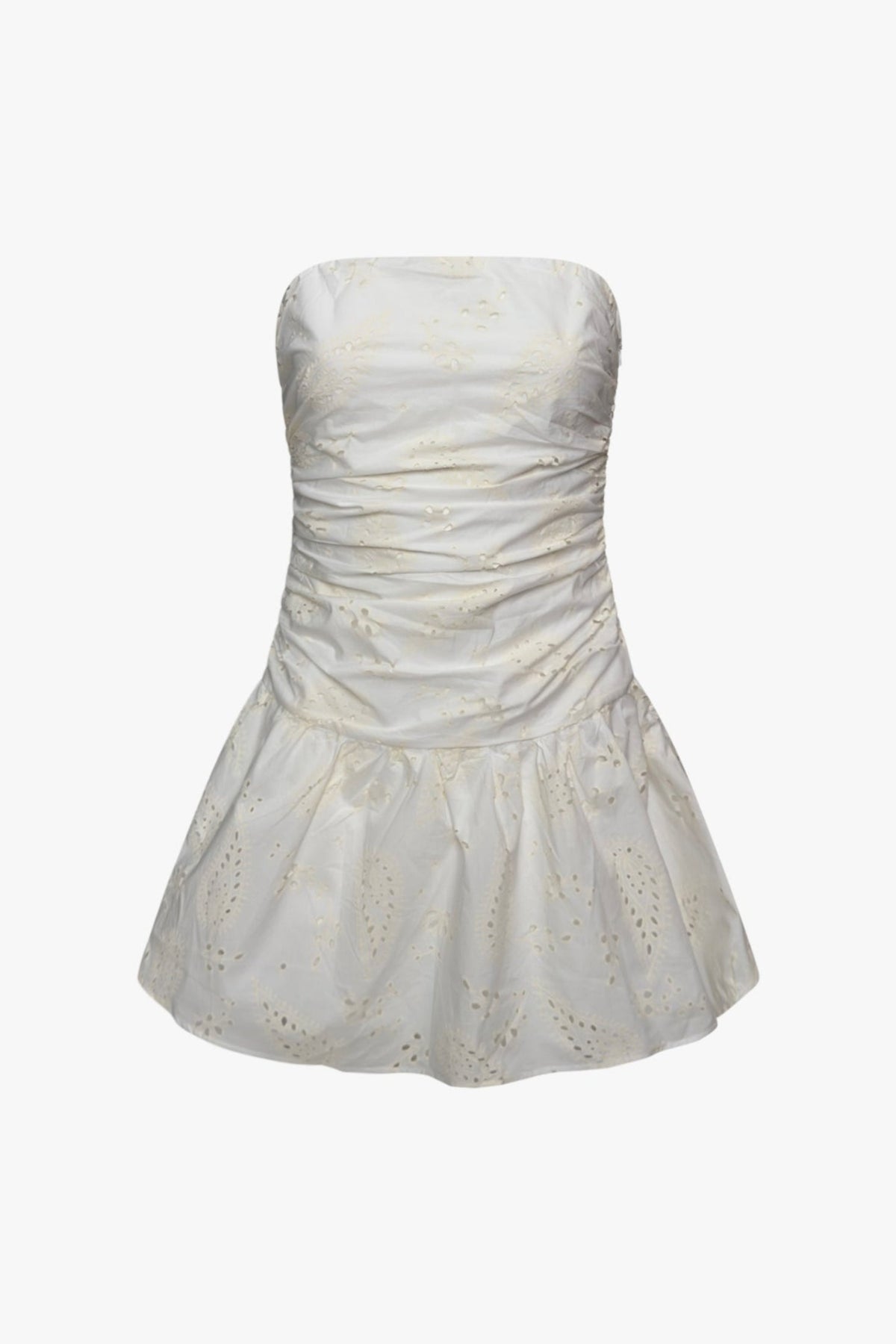 THE EMBROIDERED MINI DRESS OFF-WHITE women — KATE JUNE