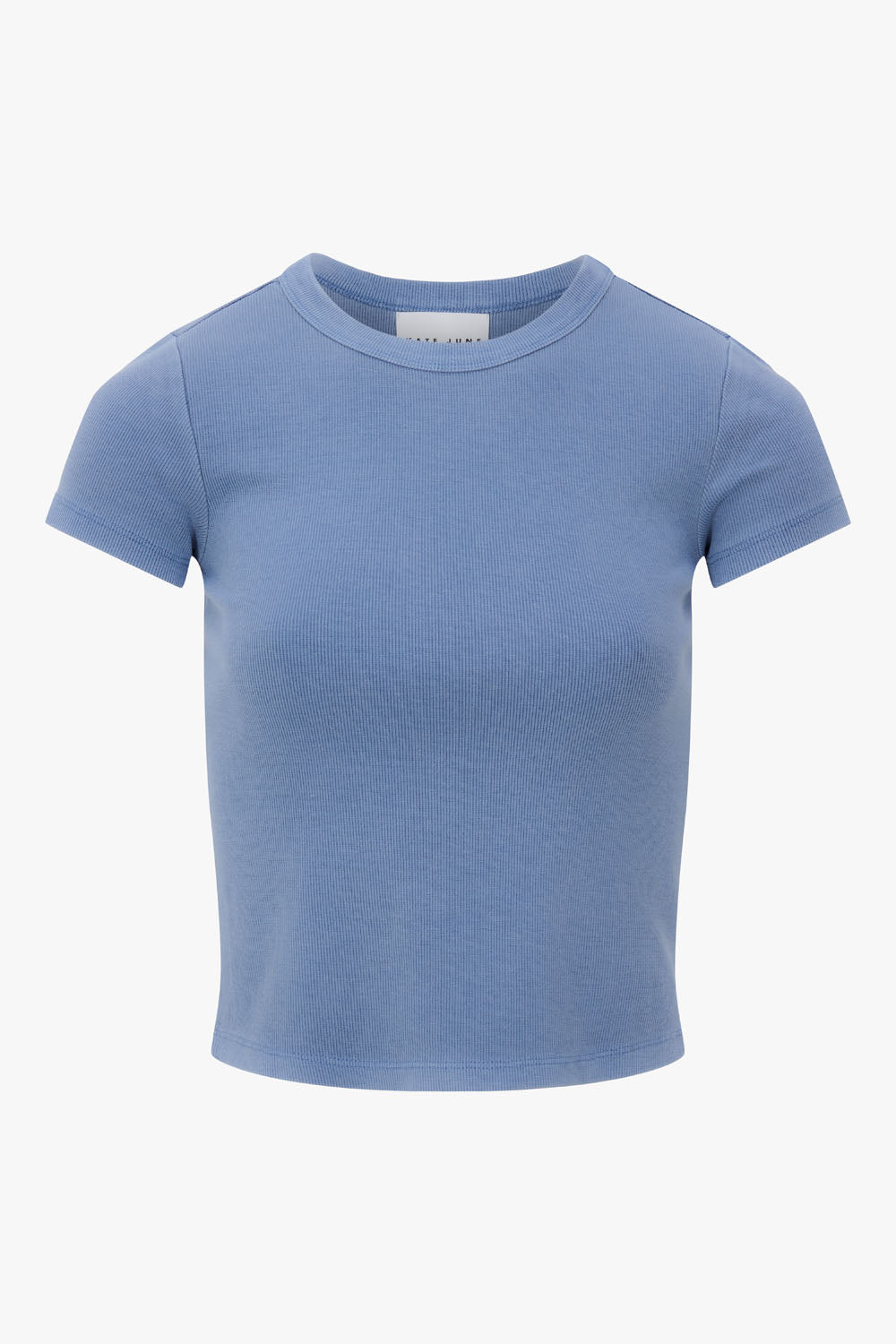 Garment dyed tee blue women