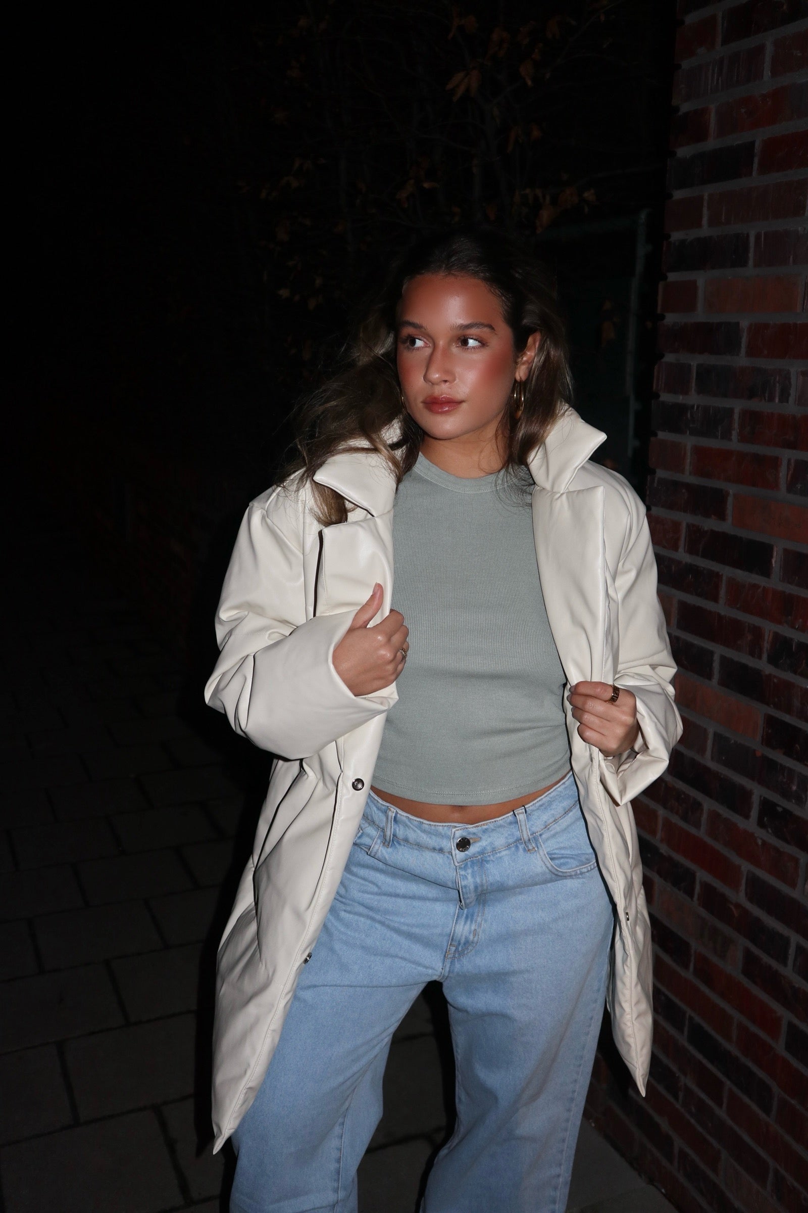 Garment dyed tee green women