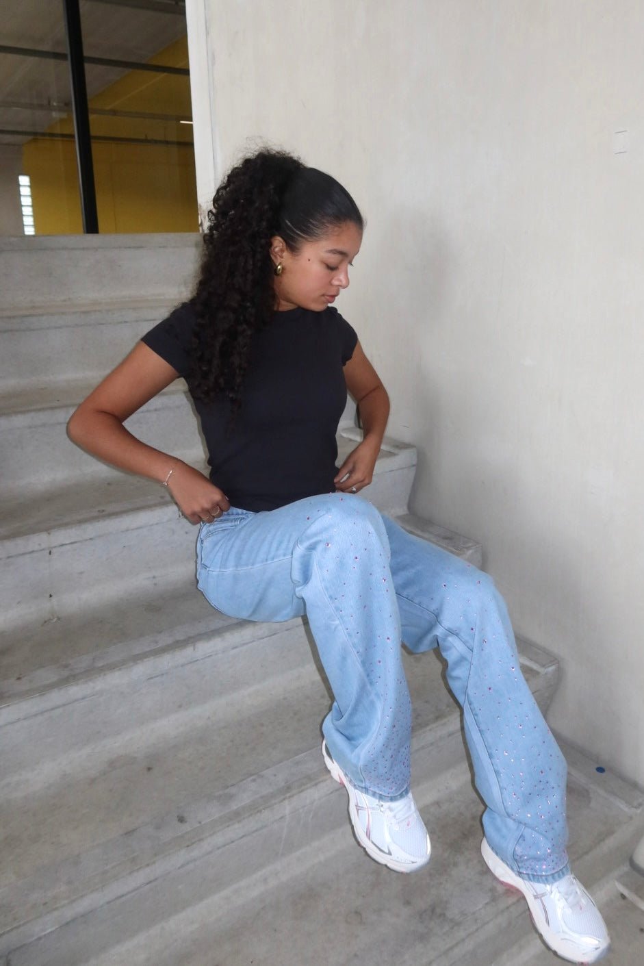 THE GARMENT DYED TEE GREY DARK women — KATE JUNE