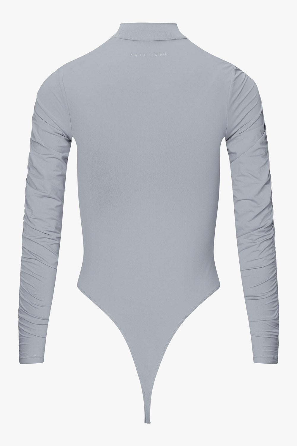 Gathered longsleeve body blue gray women