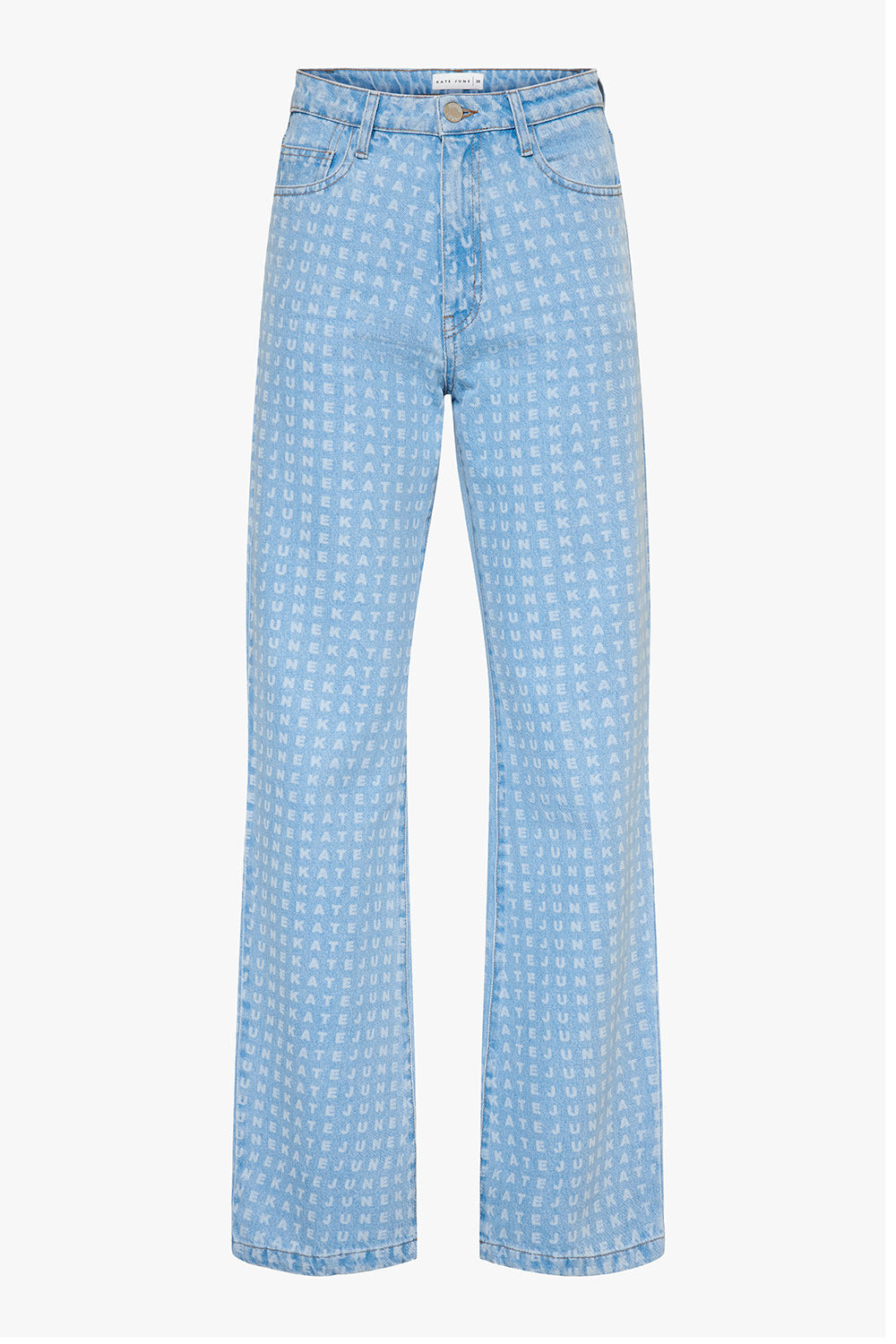 Straight leg jeans lasered women