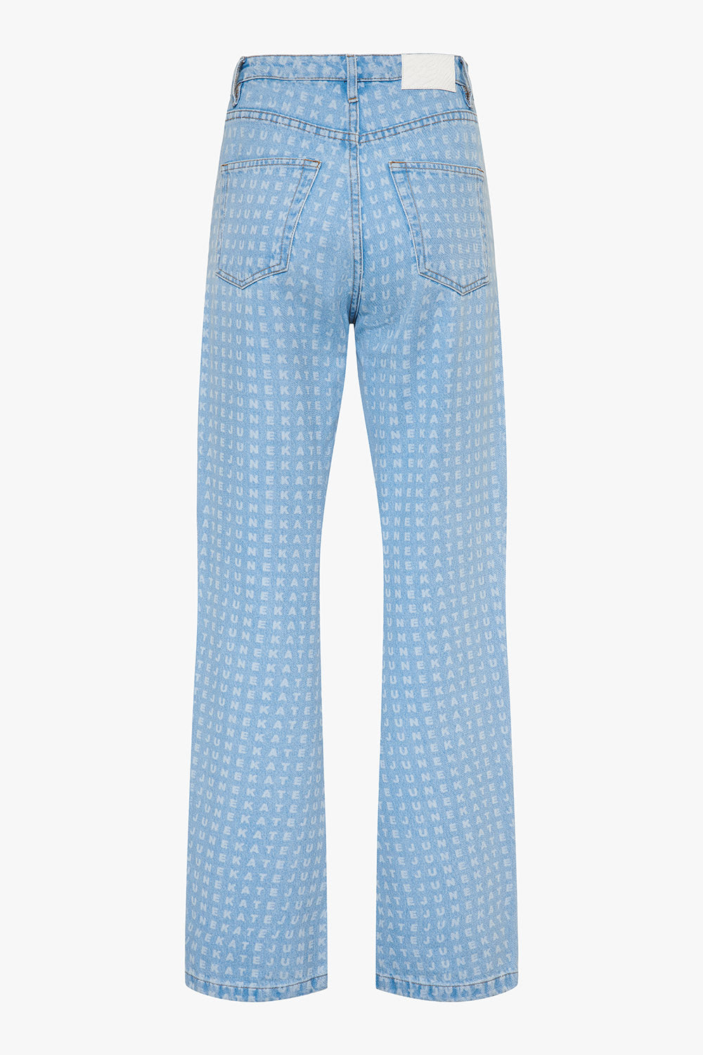 Straight leg jeans lasered women