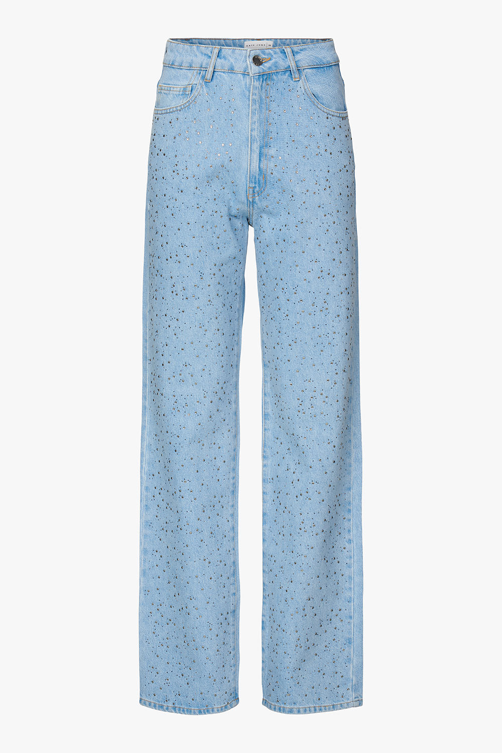 Straight leg jeans strass stones women