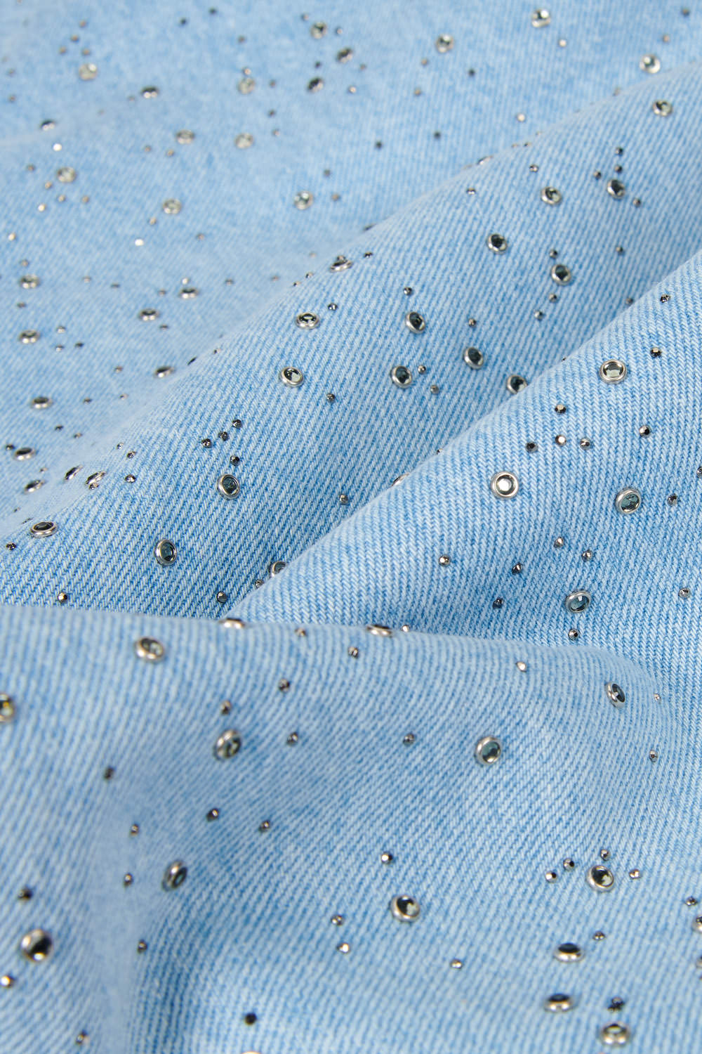 Straight leg jeans strass stones women