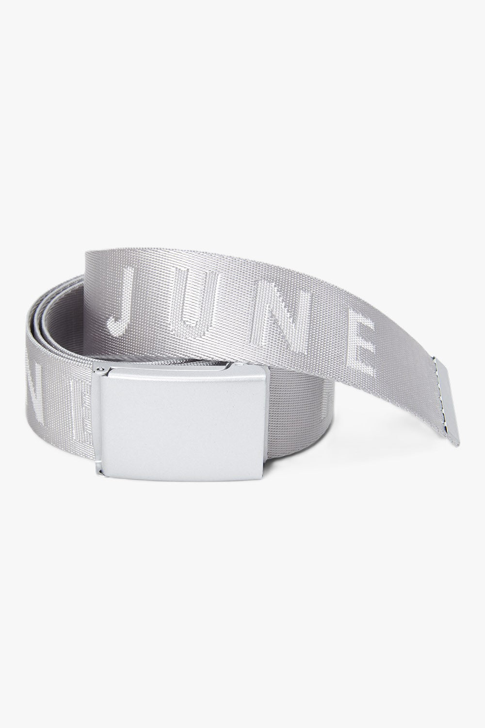 Logo belt metallic