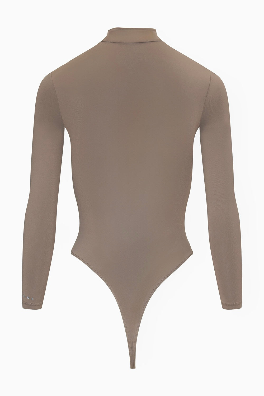 Mock neck body taupe women