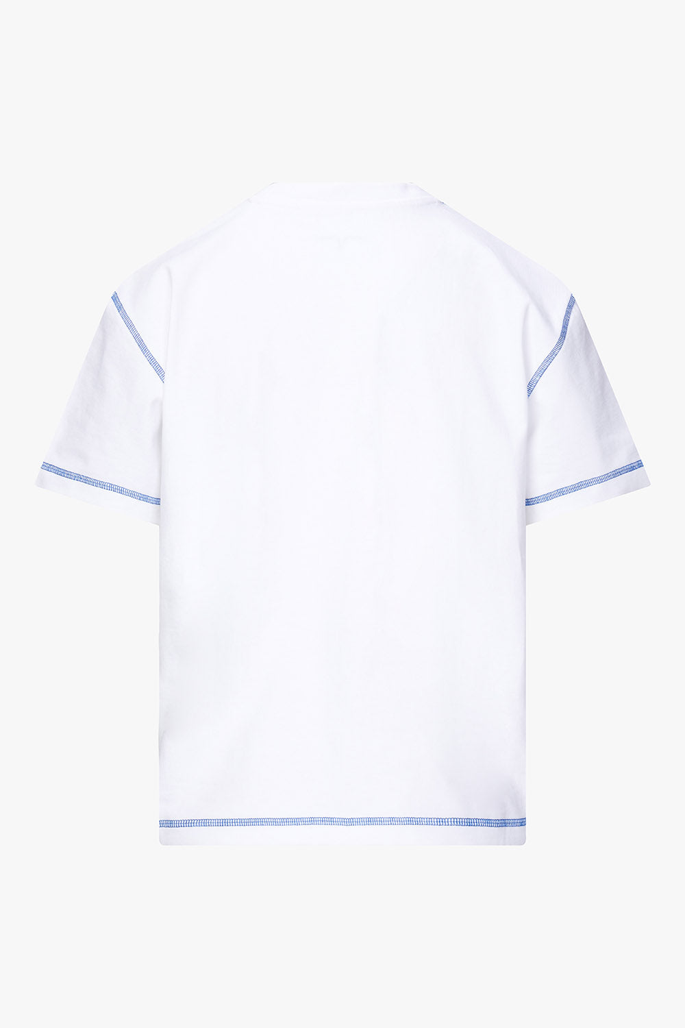 Oversized logo tee blue women