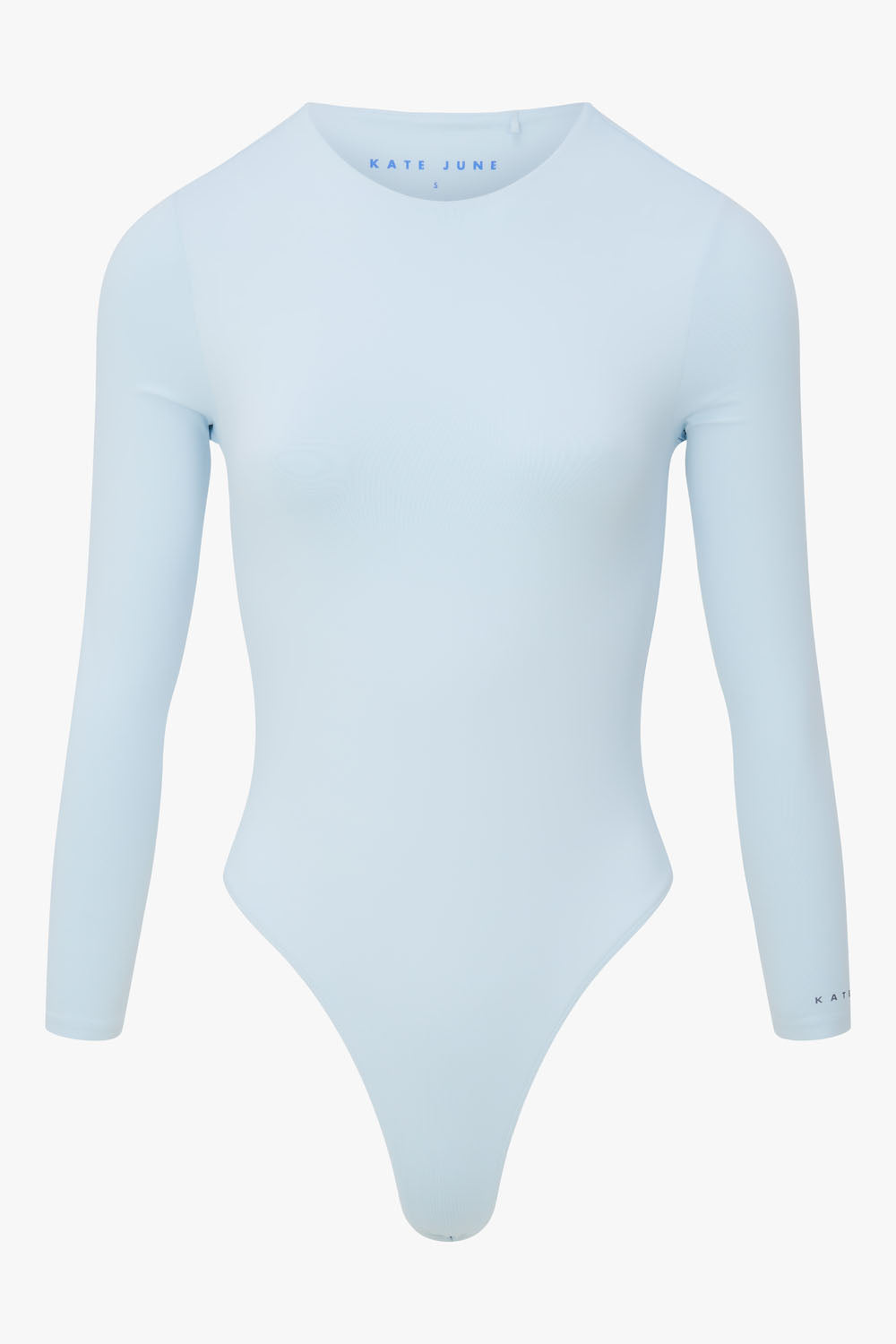 Round neck body ice blue women