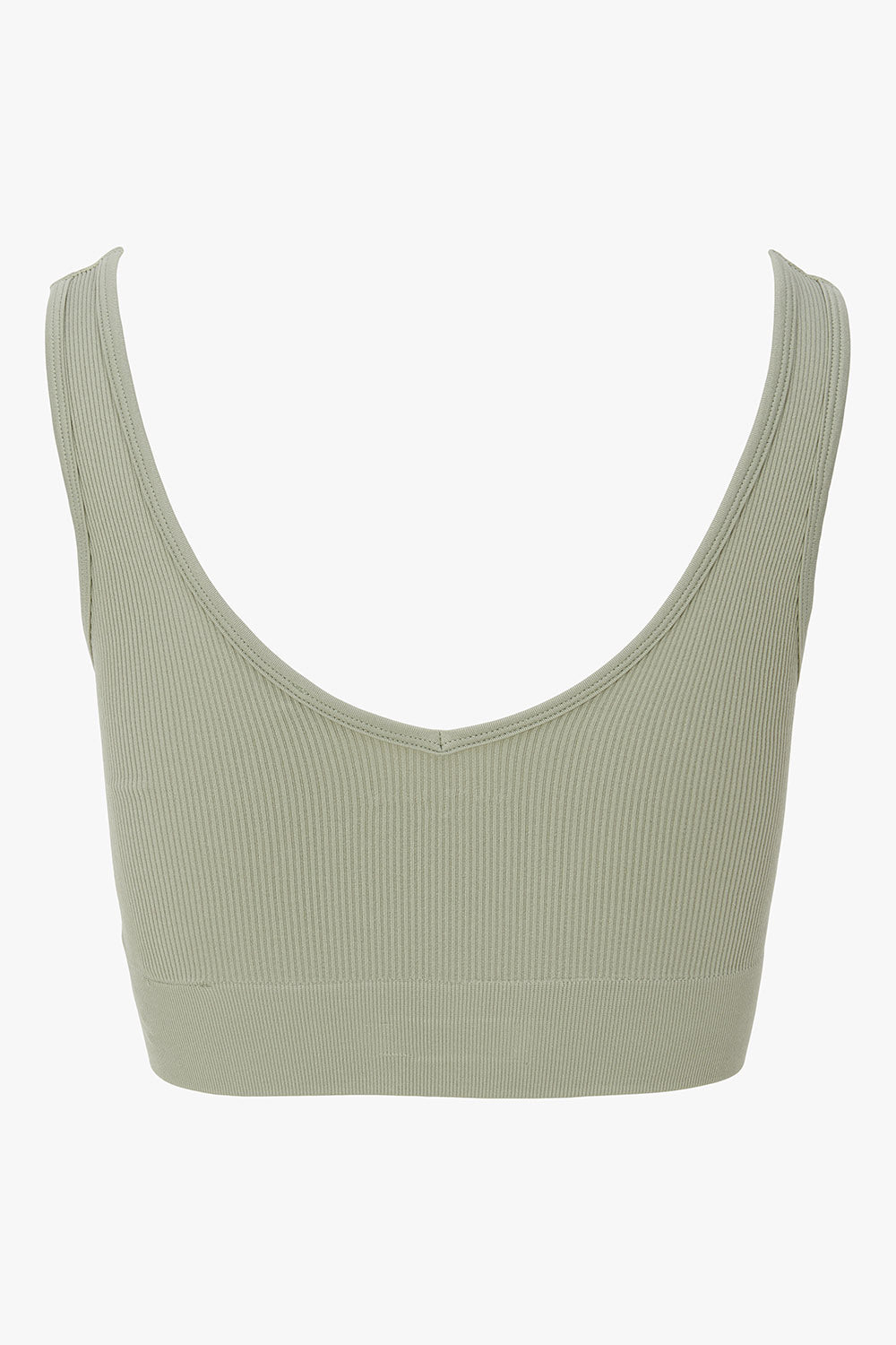 Seamless gym set army green women