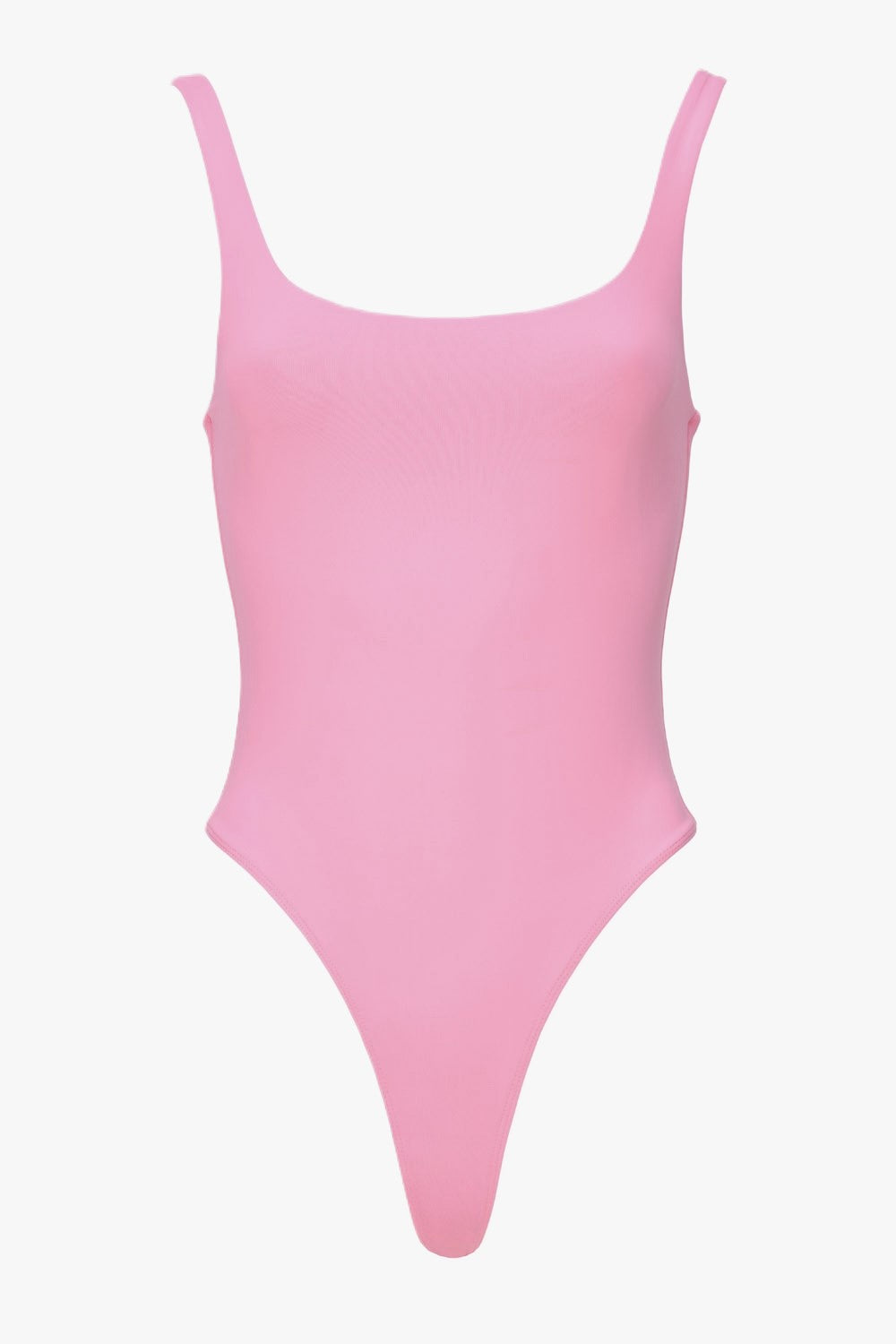 Sleeveless square neck body pink women