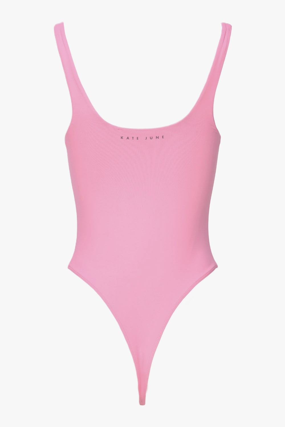 Sleeveless square neck body pink women