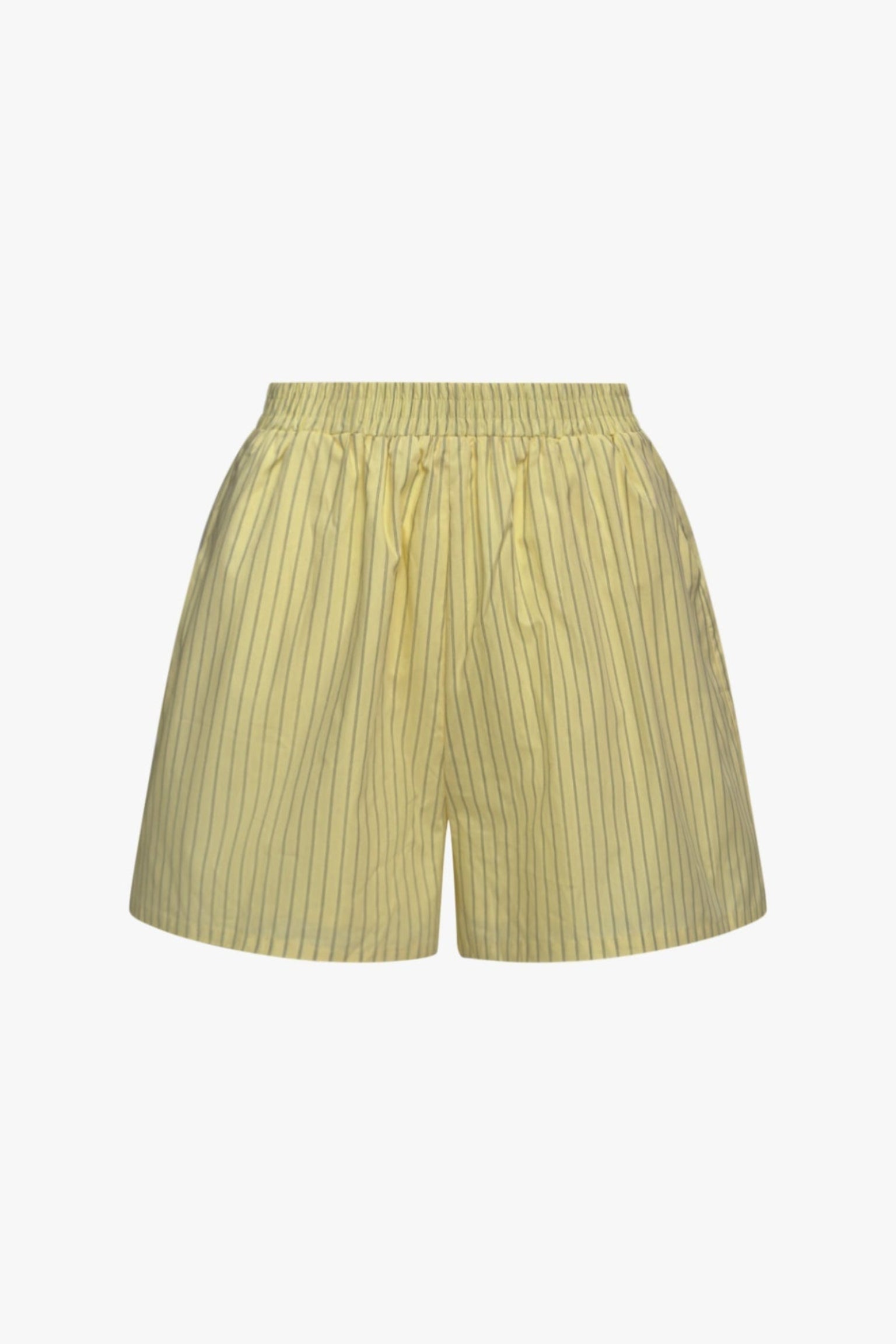 THE SOFT PINSTRIPE SHORT BUTTER YELLOW women — KATE JUNE