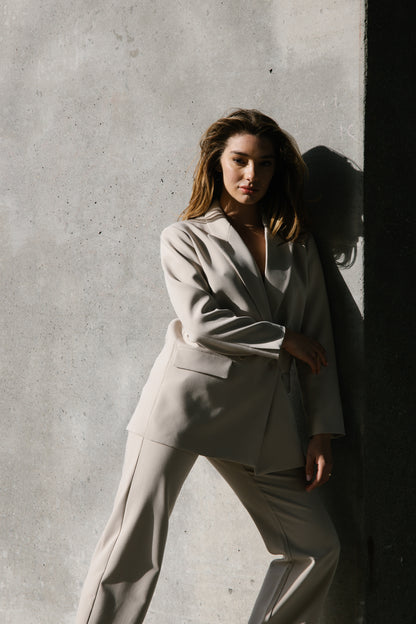 THE STRAIGHT FIT SUIT PANTS