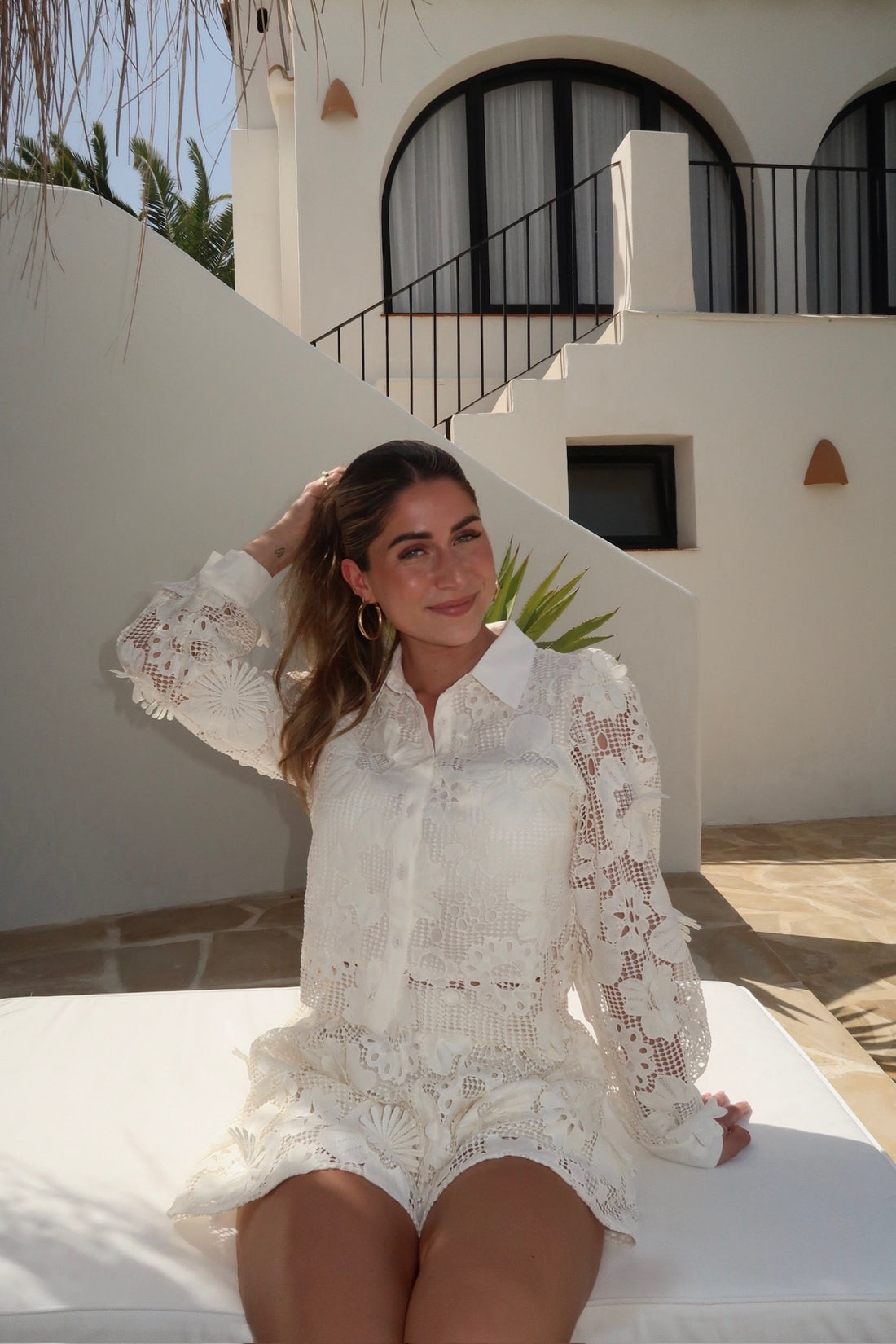 THE ECRU CROCHET BLOUSE