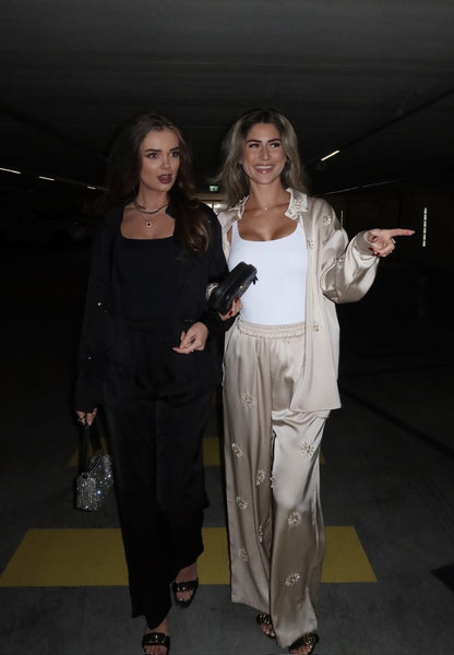 THE SATIN STRAIGHT LEG PANTS