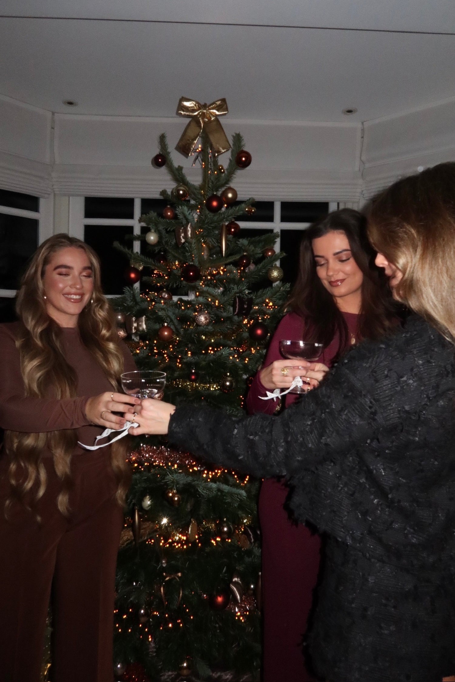 The bouclé detail jacket black women