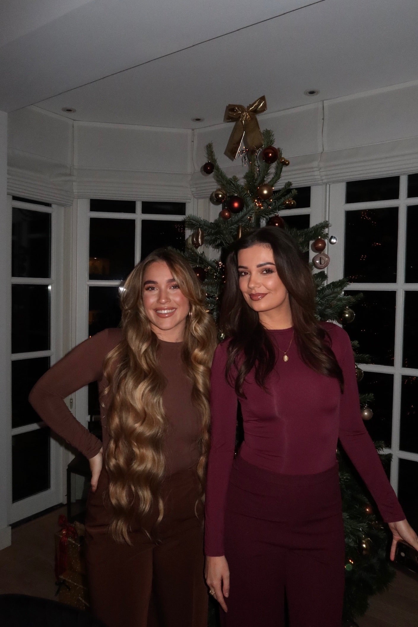 Crepe wide leg pants burgundy women