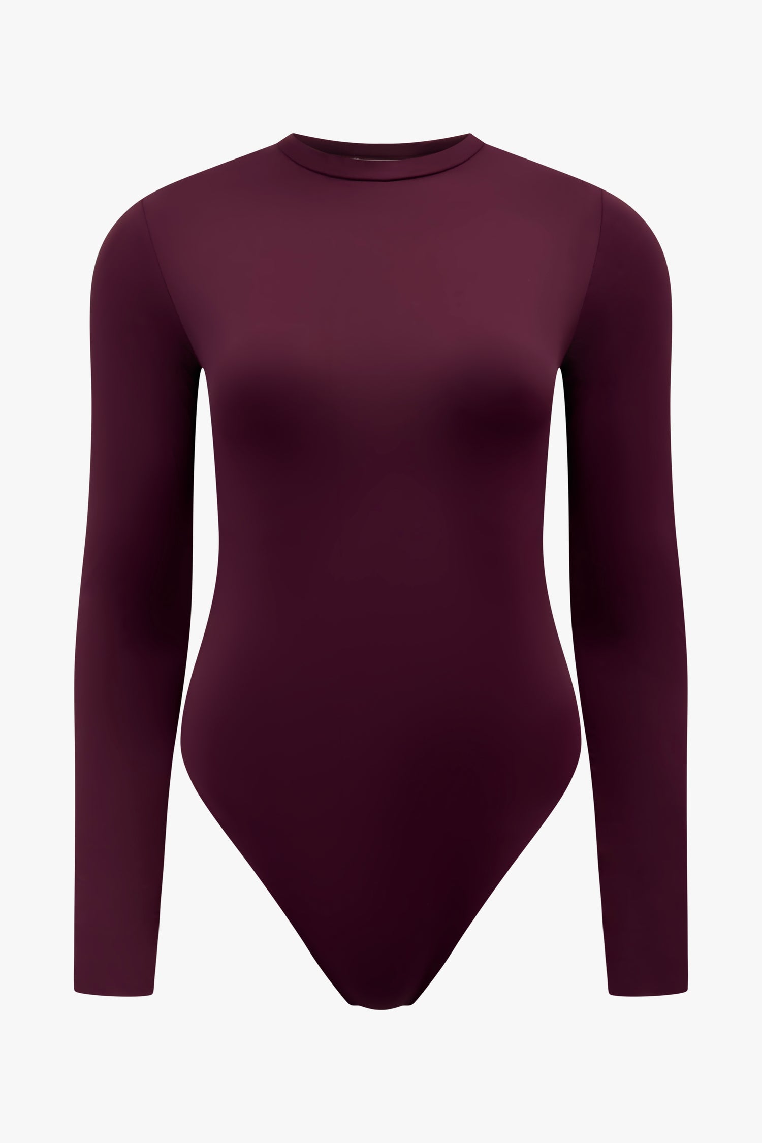 The longsleeve collar body burgundy women