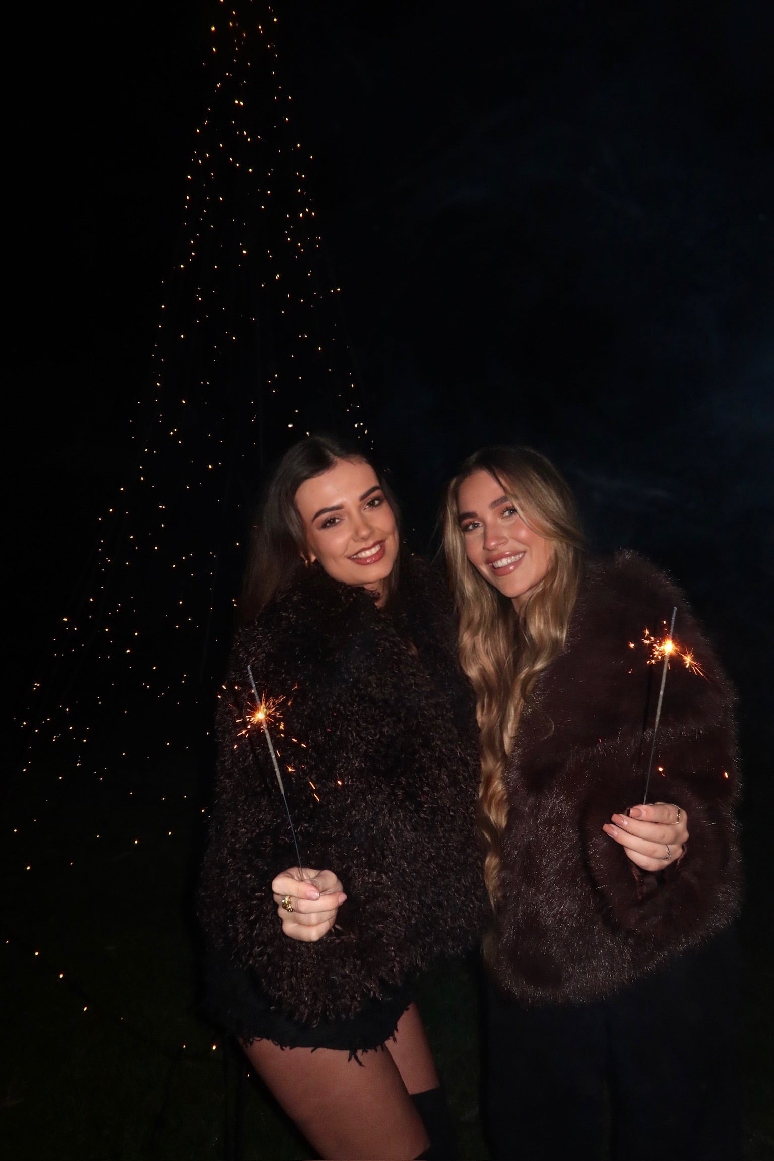 The oversized hairy coat brown women 