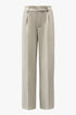 Classic wide leg pants beige women