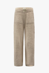 fluffy wide leg pants sand women
