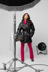 PU winter coat black Women
