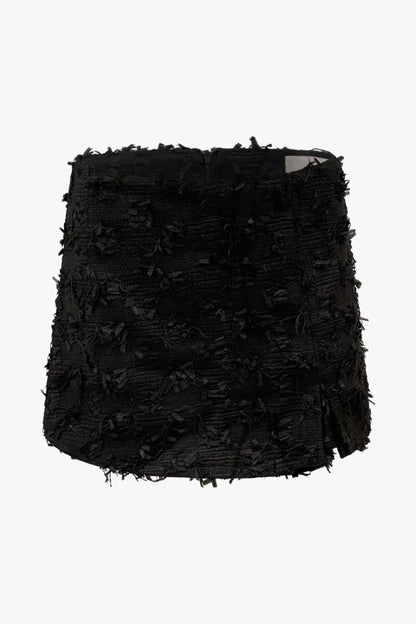 THE BOUCLÉ DETAIL SKORT BLACK women — KATE JUNE