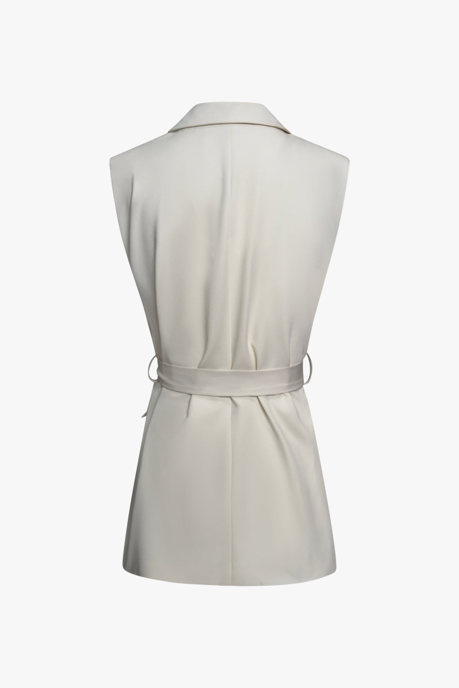 THE CLASSIC SLEEVELESS BLAZER CRÈME women — KATE JUNE