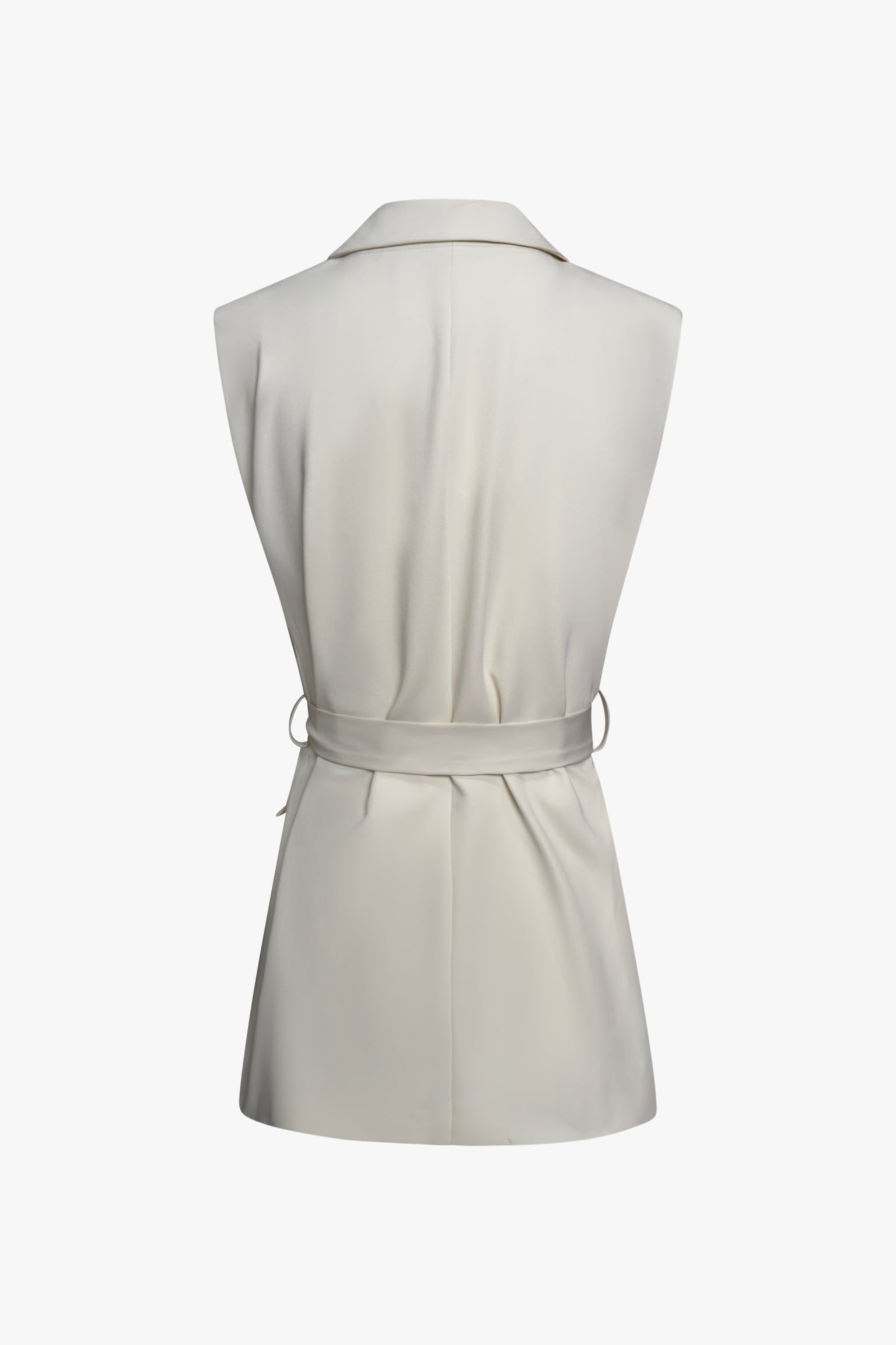THE CLASSIC SLEEVELESS BLAZER CRÈME women — KATE JUNE