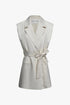 THE CLASSIC SLEEVELESS BLAZER CRÈME women — KATE JUNE