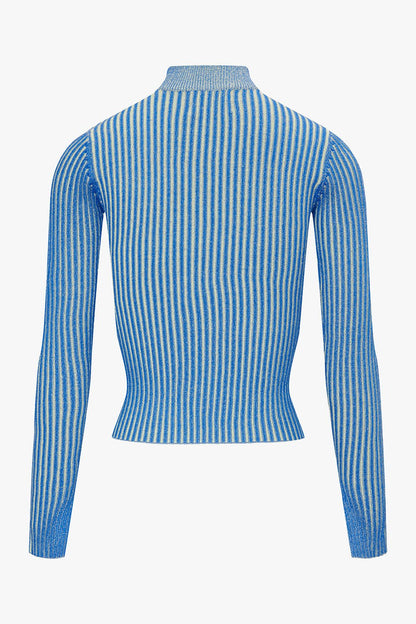 THE CONTRAST RIB PULL BLUE women — KATE JUNE
