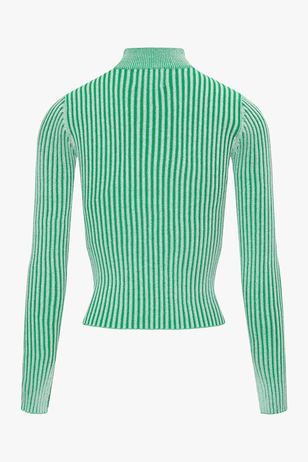 THE CONTRAST RIB PULL GREEN women — KATE JUNE