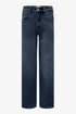 THE DARK WASHED STRAIGHT LEG JEANS DARK WASH women front view — KATE JUNE