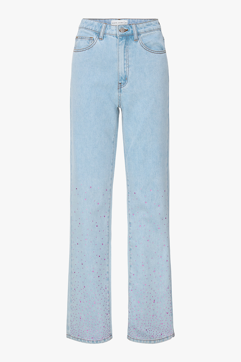 THE DETAILLED STRASS STONES JEANS