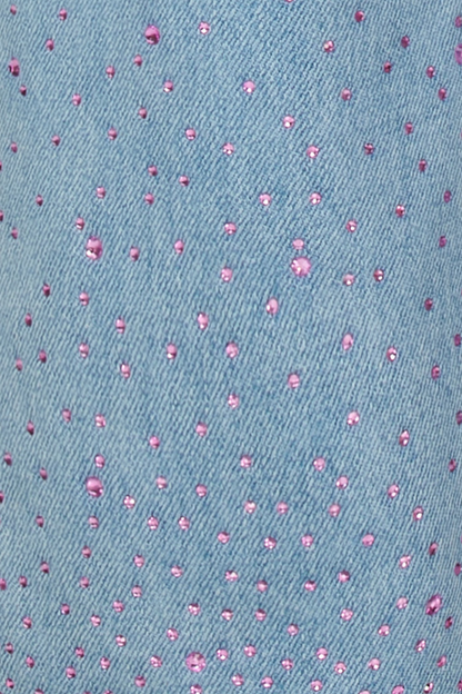 THE DETAILLED STRASS STONES JEANS