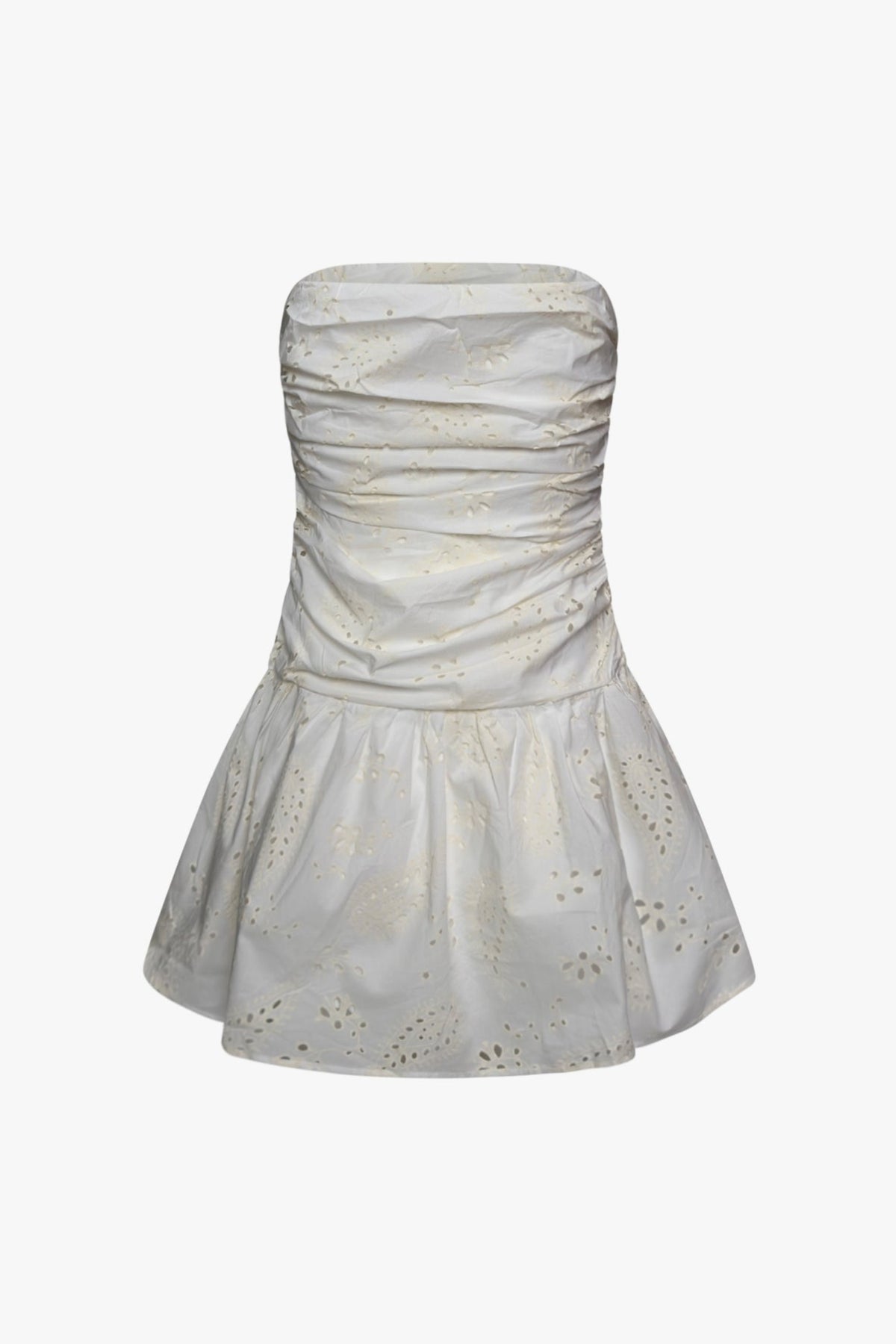THE EMBROIDERED MINI DRESS OFF-WHITE women — KATE JUNE