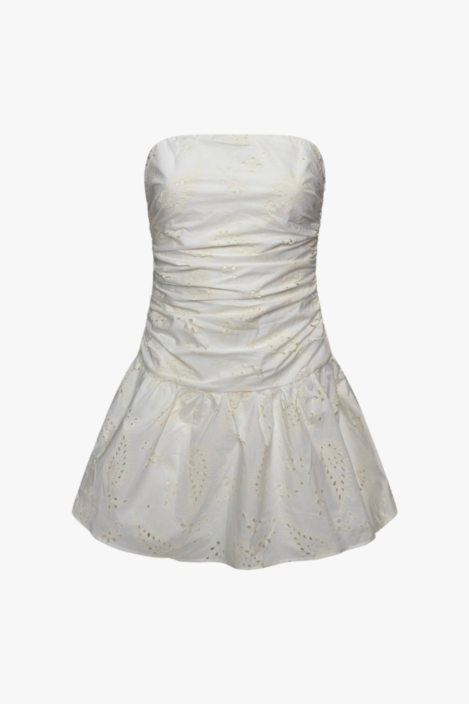 THE EMBROIDERED MINI DRESS OFF-WHITE women — KATE JUNE