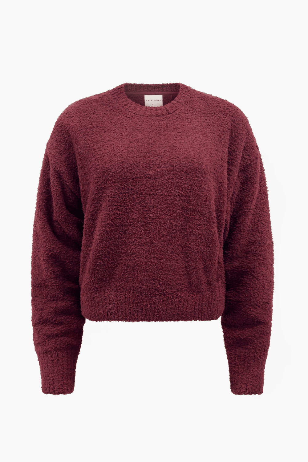 THE FLUFFY LOUNGE PULL BURGUNDY women — KATE JUNE